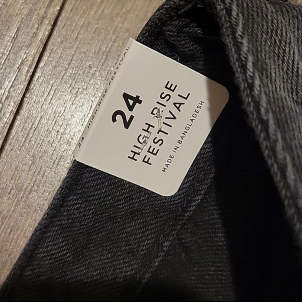 ❤️ NWT! PACSUN HIGH RISE FESTIVAL DENIM JEAN SHORTS, 00 (24) - Picture 4 of 6